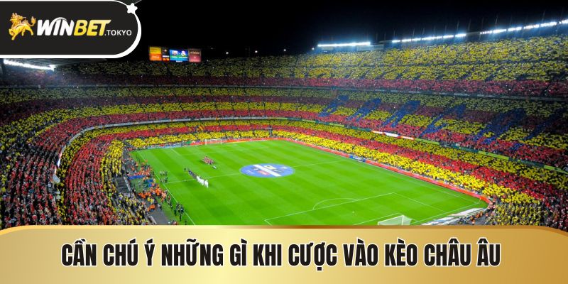 Cần chú ý những gì khi cược vào kèo châu Âu