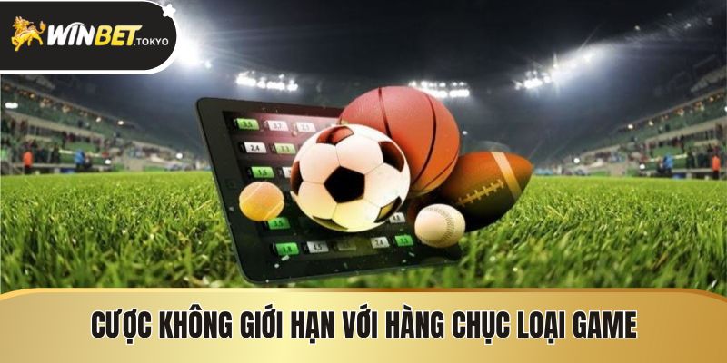 Cược không giới hạn với hàng chục loại game